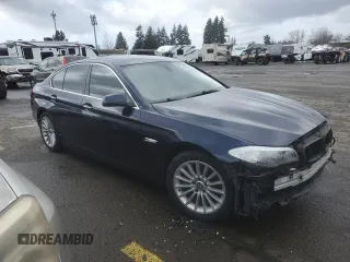 2013 BMW 5 Series 535i with VIN WBAFR7C5XDC820006, listed as a Copart auction lot 46707355 with 126,924 mi miles and Salvage Title. Bid and sale history available at DreamBid. Image 4.