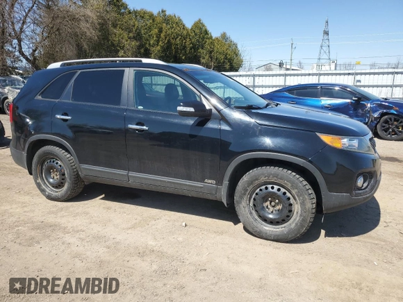 2013 Kia Sorento EX with VIN 5XYKUDA26DG368705, listed as a Copart auction lot 53322095 with 214,498 mi miles and Clean Title. Bid and sale history available at carsss.com. Image 4.