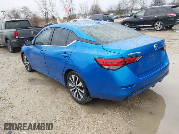 2020 Nissan Sentra SV with VIN 3N1AB8CV1LY233015, listed as a IAAI auction lot 41935081 with 95,842 mi miles and . Bid and sale history available at DreamBid. Image 3.