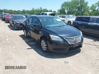 2015 Nissan Sentra SV with VIN 3N1AB7AP2FY261778, listed as a IAAI auction lot 42634126 with 163,243 mi miles and . Bid and sale history available at DreamBid. Image 1.