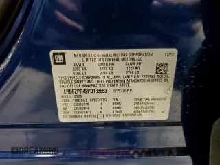 2023 Buick Envision Essence with VIN LRBFZPR42PD188553, listed as a Copart auction lot 49478065 with 9,879 mi miles and Salvage Title. Bid and sale history available at carsss.com. Image 13.