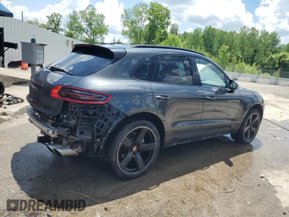2017 Porsche Macan S with VIN WP1AB2A59HLB15922, listed as a Copart auction lot 57080805 with 49,810 mi miles and Salvage title. Bid and sale history available at DreamBid. Image 3.