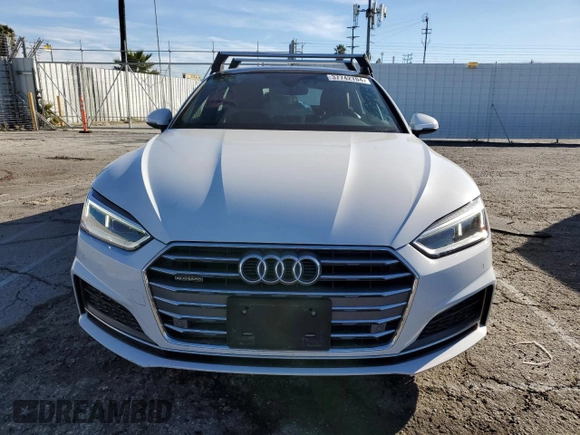 2018 Audi A5 Sportback Premium Plus with VIN WAUENCF5XJA067760, listed as a Copart auction lot 37742704 with 37,419 mi miles. Bid and sale history available at carsss.com. Image 5.