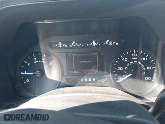 2019 Ford F-150 XL with VIN 1FTEW1CPXKKF00869, listed as a IAAI auction lot 41197442 with 77,487 mi miles and . Bid and sale history available at DreamBid. Image 7.