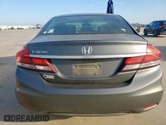 2013 Honda Civic LX z VIN 2HGFB2F50DH502593, wystawiony jako Copart lot #58256345 z przebiegiem 178 975 mil mil oraz Szkoda całkowita • Salvage title. Historia ofert i sprzedaży dostępna na DreamBid. Obrazek 6.