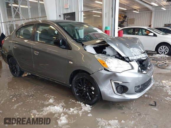 2020 Mitsubishi Mirage SE with VIN ML32F4FJ1LHF01411, listed as a IAAI auction lot 41221688 with 75,671 mi miles and . Bid and sale history available at DreamBid. Image 1.