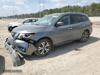 2020 Nissan Pathfinder S with VIN 5N1DR2AN3LC636097, listed as a Copart auction lot 47930025 with 52,708 mi miles and Salvage Title. Bid and sale history available at carsss.com. Image 1.