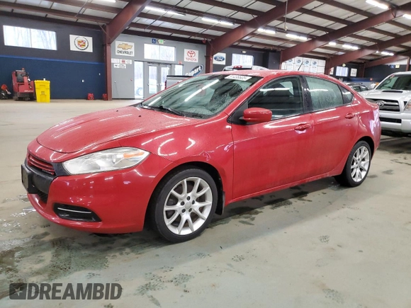 2013 Dodge Dart Rallye with VIN 1C3CDFBH1DD122831, listed as a Copart auction lot 51438605 with 86,220 mi miles and Clean Title. Bid and sale history available at carsss.com. Image 1.