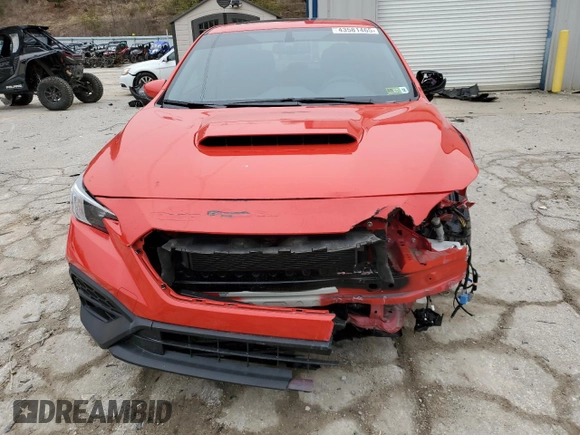 2023 Subaru WRX Premium with VIN JF1VBAF6XP9808546, listed as a Copart auction lot 43581465 with 24,910 mi miles and Salvage Title. Bid and sale history available at carsss.com. Image 5.