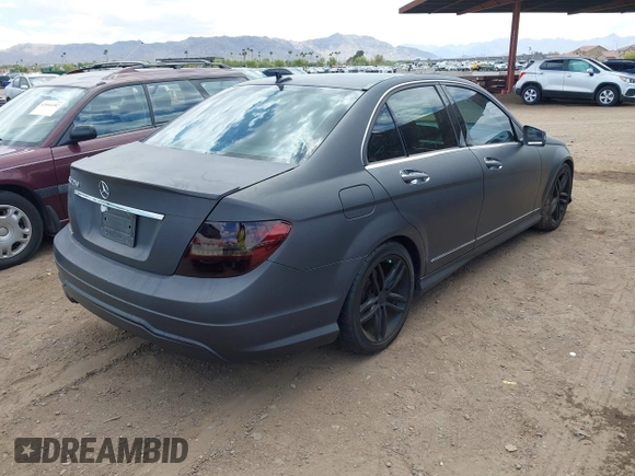 2014 Mercedes-Benz C 250 Sport with VIN WDDGF4HB8EG238824, listed as a IAAI auction lot 42001403 with 163,458 mi miles and . Bid and sale history available at carsss.com. Image 4.