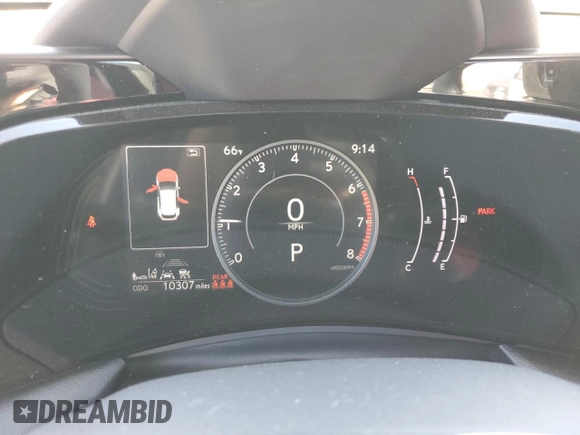 2024 Lexus NX 350 with VIN JTJAGCEZ7R2015151, listed as a Copart auction lot 59238605 with 10,307 mi miles and Salvage title. Bid and sale history available at DreamBid. Image 9.