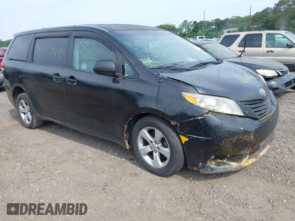2014 Toyota Sienna L with VIN 5TDZK3DC0ES445088, listed as a IAAI auction lot 42443966 with Not provided miles and . Bid and sale history available at DreamBid. Image 1.