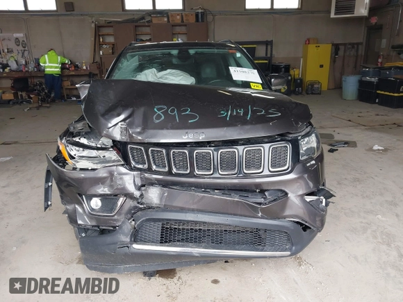 2019 Jeep Compass Limited с VIN 3C4NJDCB1KT787554, выставлен на аукционе IAAI как лот 41908270 с пробегом 89 641 миль миль и . История ставок и продаж доступна на DreamBid. Изображение 6.