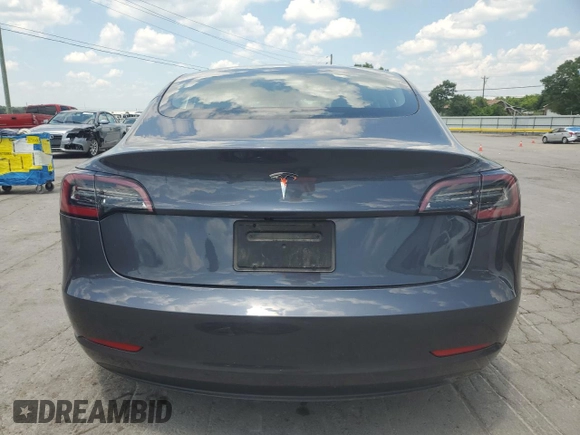 2023 Tesla Model 3 with VIN 5YJ3E1EA7PF576007, listed as a Copart auction lot 61674915 with 15,956 mi miles and Salvage title. Bid and sale history available at DreamBid. Image 6.