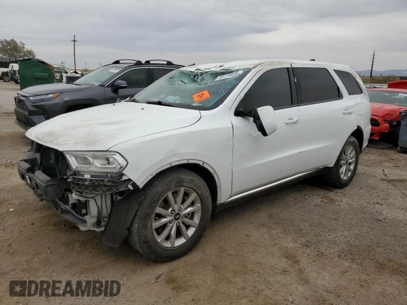 2021 Dodge Durango SXT with VIN 1C4RDHAG5MC555228, listed as a Copart auction lot 59119935 with Not provided miles and Salvage title. Bid and sale history available at DreamBid. Image 1.