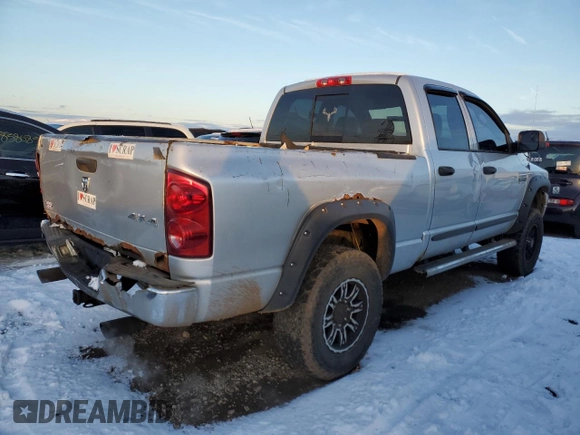 2007 Dodge Ram 2500 SLT with VIN 1D7KS28D87J577164, listed as a Copart auction lot 85691694 with 112,855 mi miles and Salvage Title. Bid and sale history available at carsss.com. Image 3.