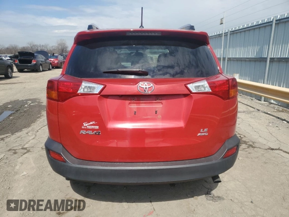 2015 Toyota RAV4 LE with VIN JTMBFREV3FD138214, listed as a Copart auction lot 50213705 with 132,295 mi miles and Salvage Title. Bid and sale history available at DreamBid. Image 6.