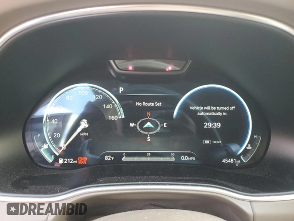 2023 Genesis GV80 with VIN KMUHBDSB3PU121883, listed as a Copart auction lot 43730985 with 45,481 mi miles and Non repairable. Bid and sale history available at DreamBid. Image 9.