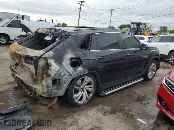 2021 Volkswagen Atlas SEL with VIN 1V2BE2CA3MC224845, listed as a Copart auction lot 72646844 with Not provided miles and Non repairable. Bid and sale history available at DreamBid. Image 3.
