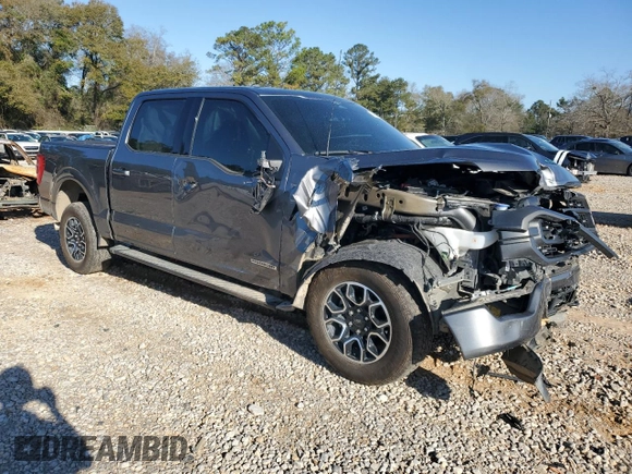 2023 Ford F-150 XL with VIN 1FTFW1ED4PFC97050, listed as a Copart auction lot 47654235 with 25,999 mi miles and Salvage Title. Bid and sale history available at carsss.com. Image 4.