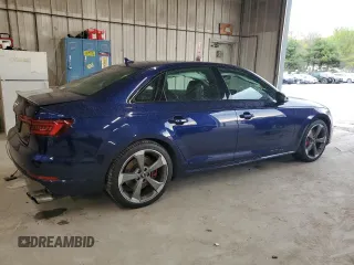 2019 Audi S4 Premium Plus with VIN WAUB4AF47KA097673, listed as a Copart auction lot 50349674 with 44,608 mi miles and Salvage Title. Bid and sale history available at carsss.com. Image 3.