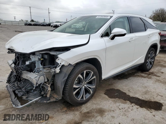 2021 Lexus RX with VIN JTJHZKEA9M2022530, listed as a Copart auction lot 51352945 with 41,532 mi miles and Salvage Title. Bid and sale history available at carsss.com. Image 1.