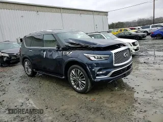 2021 Infiniti QX80 SENSORY with VIN JN8AZ2BC1M9476079, listed as a Copart auction lot 45186345 with 60,368 mi miles and Salvage Title. Bid and sale history available at carsss.com. Image 14.