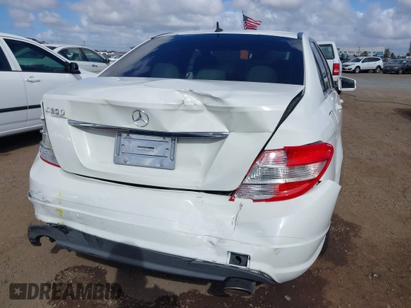 2010 Mercedes-Benz C-Class C 300 Sport with VIN WDDGF5EB8AR087895, listed as a IAAI auction lot 40724878 with 110,686 mi miles. Bid and sale history available at carsss.com. Image 6.