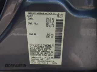 2020 Nissan Altima 2.5 SL with VIN 1N4BL4EV3LC142136, listed as a IAAI auction lot 41591295 with 95,144 mi miles. Bid and sale history available at carsss.com. Image 9.