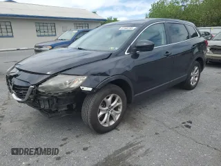 2014 Mazda CX-9 Sport with VIN JM3TB3BVXE0429498, listed as a Copart auction lot 57468195 with 123,787 mi miles and Salvage title. Bid and sale history available at DreamBid. Image 1.
