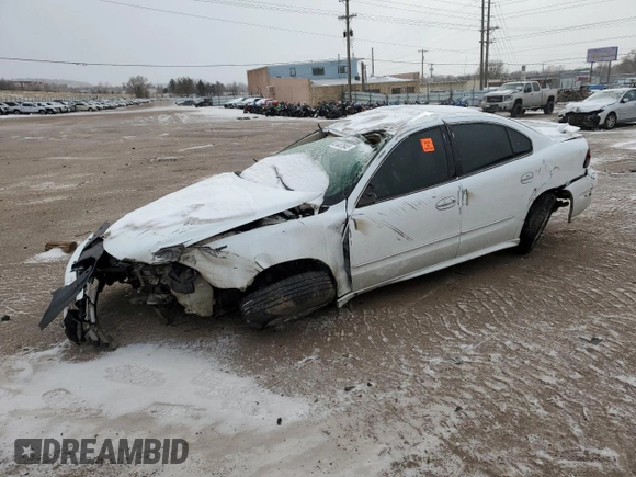 2004 Pontiac Grand Am SE with VIN 1G2NE52F74M580789, listed as a Copart auction lot 41447845 with 0 mi miles and Salvage Title. Bid and sale history available at carsss.com. Image 1.