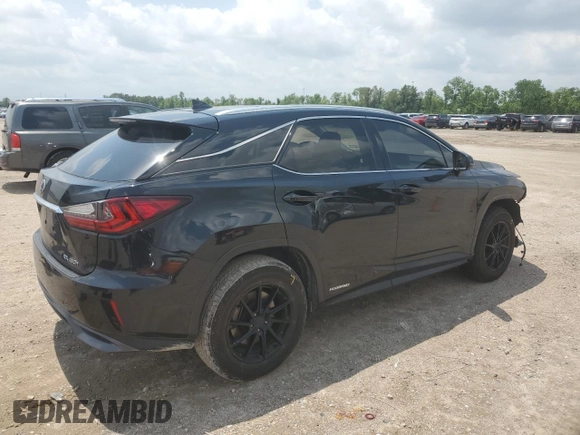 2018 Lexus RX 450h with VIN 2T2BGMCA5JC023549, listed as a Copart auction lot 54777435 with 90,014 mi miles and Salvage title. Bid and sale history available at DreamBid. Image 3.