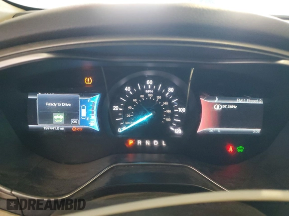 2014 Ford Fusion SE Hybrid with VIN 3FA6P0LU7ER349951, listed as a Copart auction lot 48247925 with 197,441 mi miles and Salvage Title. Bid and sale history available at DreamBid. Image 9.