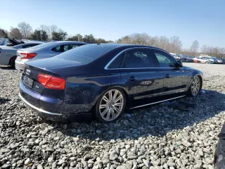 2013 Audi A8 3.0L with VIN WAURGAFD0DN003358, listed as a Copart auction lot 46038825 with 114,973 mi miles and Clean title. Bid and sale history available at DreamBid. Image 3.
