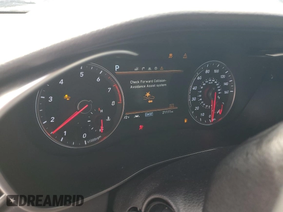 2020 Genesis G70 2.0T with VIN KMTG34LA4LU050982, listed as a Copart auction lot 65561875 with 21,111 mi miles and Clean title. Bid and sale history available at DreamBid. Image 9.
