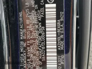 2020 Lexus ES 300h z VIN 58AD21B12LU009758, wystawiony jako Copart lot #56821425 z przebiegiem 41 865 mil mil oraz Szkoda całkowita • Salvage title. Historia ofert i sprzedaży dostępna na DreamBid. Obrazek 13.