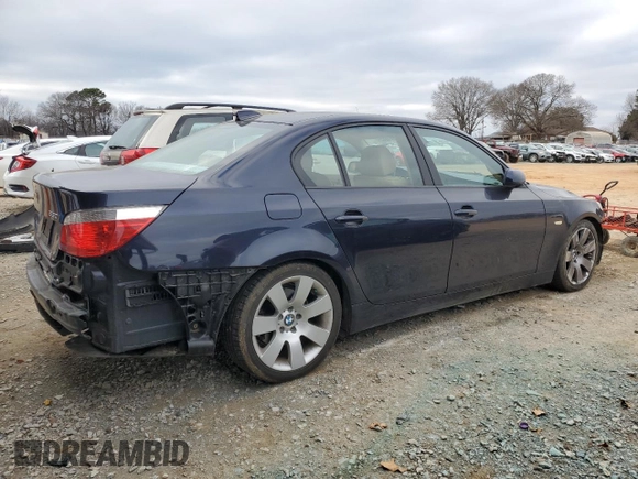 2004 BMW 5 Series 530i with VIN WBANA735X4B804011, listed as a Copart auction lot 41581885 with 75,875 mi miles and Salvage Title. Bid and sale history available at DreamBid. Image 3.