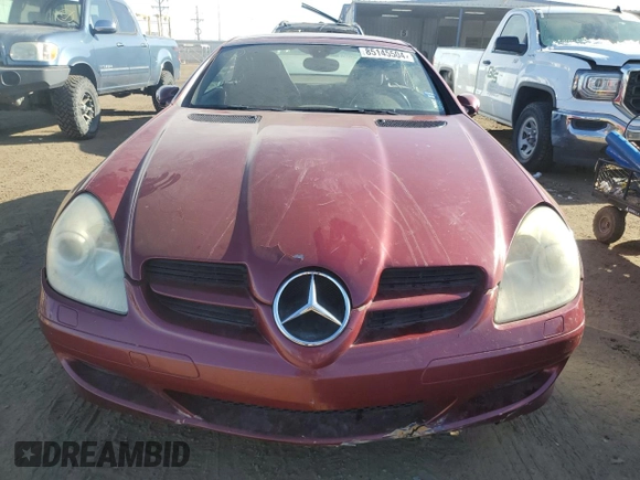 2007 Mercedes-Benz SLK-Class 3.0L with VIN WDBWK54FX7F137632, listed as a Copart auction lot 85145504 with 124,940 mi miles and Clean Title. Bid and sale history available at carsss.com. Image 5.