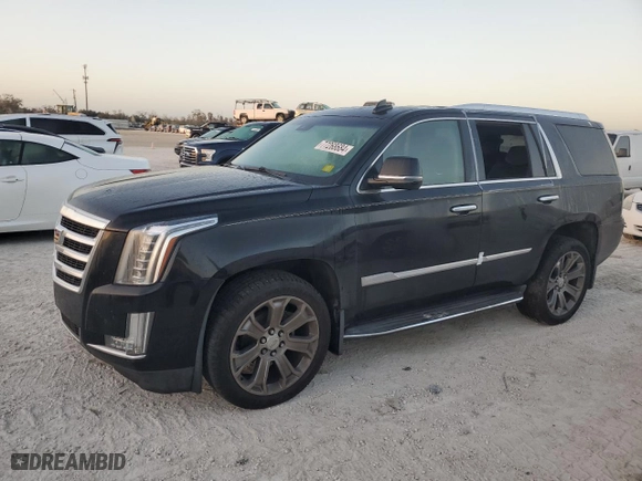 2016 Cadillac Escalade Luxury Collection with VIN 1GYS3BKJ6GR325012, listed as a Copart auction lot 77268684 with 0 mi miles and Salvage Title. Bid and sale history available at carsss.com. Image 1.