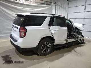 2023 Chevrolet Tahoe Z71 with VIN 1GNSKPKD0PR336725, listed as a Copart auction lot 57289895 with Not provided miles and Salvage title. Bid and sale history available at DreamBid. Image 3.