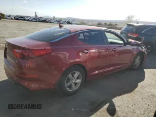 2014 Kia Optima LX with VIN 5XXGM4A72EG273906, listed as a Copart auction lot 50812355 with 104,004 mi miles and Salvage Title. Bid and sale history available at carsss.com. Image 3.