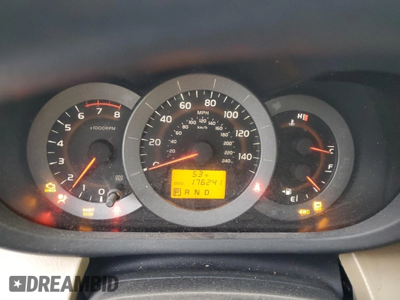 2009 Toyota RAV4 with VIN JTMBK33VX9D004770, listed as a Copart auction lot 77792284 with 176,241 mi miles and Salvage Title. Bid and sale history available at carsss.com. Image 9.