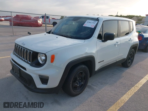 2020 Jeep Renegade Sport with VIN ZACNJAAB2LPL01275, listed as a IAAI auction lot 42467732 with 104,803 mi miles and . Bid and sale history available at DreamBid. Image 19.