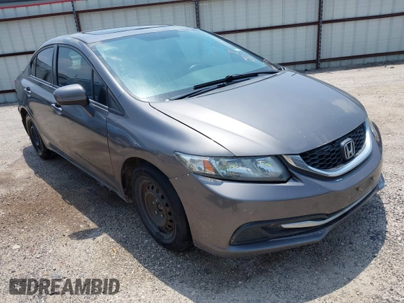 2015 Honda Civic EX-L with VIN 2HGFB2F96FH515127, listed as a IAAI auction lot 42164707 with 206,066 mi miles and . Bid and sale history available at carsss.com. Image 1.
