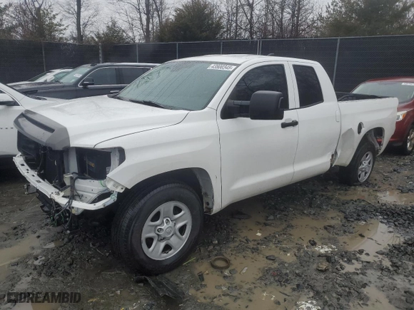 2021 Toyota Tundra 2WD SR with VIN 5TFRY5F12MX290218, listed as a Copart auction lot 43800345 with 147,981 mi miles and Salvage Title. Bid and sale history available at carsss.com. Image 1.
