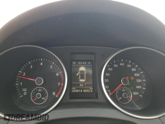 2012 Volkswagen Golf with VIN WVWDB7AJ3CW233383, listed as a Copart auction lot 52623305 with 209,814 mi miles and Salvage Title. Bid and sale history available at DreamBid. Image 9.