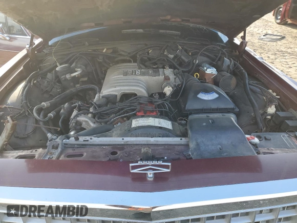 1987 Ford Ltd Crown Victoria with VIN 2FABP73F8HX128759, listed as a Copart auction lot 49956845 with 0 mi miles and Salvage Title. Bid and sale history available at carsss.com. Image 12.
