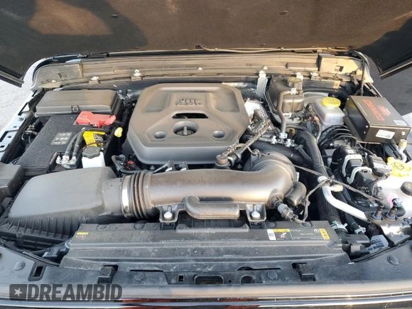 2024 Jeep Wrangler Sahara with VIN 1C4PJXENXRW118401, listed as a Copart auction lot 84731534 with 6,895 mi miles and Salvage Title. Bid and sale history available at DreamBid. Image 11.