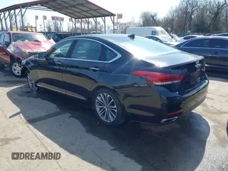 2015 Hyundai Genesis 3.8L z VIN KMHGN4JE6FU038072, wystawiony jako IAAI lot #41739135 z przebiegiem 104 414 mil mil oraz . Historia ofert i sprzedaży dostępna na DreamBid. Obrazek 3.