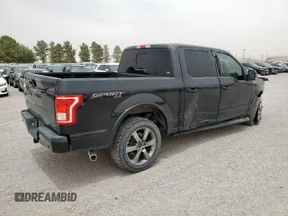 2015 Ford F-150 XLT with VIN 1FTEW1EF6FKD20492, listed as a Copart auction lot 57122105 with 126,576 mi miles and Salvage title. Bid and sale history available at DreamBid. Image 3.